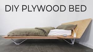 Diy platform bed with storage for baskets. Diy Plywood Bed Requires Just 4 Basic Power Tools Youtube
