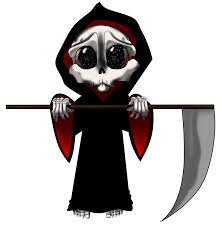 Reaper Chibi By Zerojigoku On Deviantart Grim Reaper Drawing Skull Art Reaper Drawing