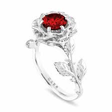 The nature of virtual ring shopping has given rise to a return to classic styles for engagement rings. Red Diamond Floral Engagement Ring Rose Flower Solitaire Ring Unique 1 01 Carat Platinum Certified