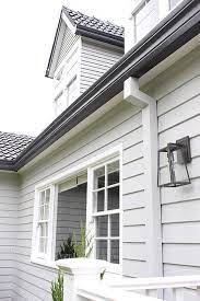 Gutters usually match fascia as already mentioned. White House With Black Trim Design Ideas And Photos House Paint Exterior Exterior Paint Colors For House House Cladding