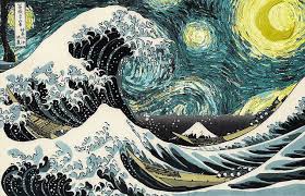 The Great Wave Off Kanagawa Starry Night Wave Illustration Art Art Wallpaper Want to see more posts tagged #the great wave off kanagawa? the great wave off kanagawa starry