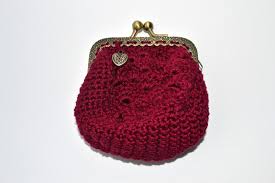 Porte Monnaie Au Crochet Petite Bourse Retro Style Vintage Avec Fermoir Metallique Ouvrage Porte Monnaie Por Sac A Main Porte Monnaie Portefeuille Crochet