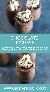Chocolate Mousse Keto Low Carb Mince Republic Recipe Low Carb Chocolate Mousse Sugar Free Pudding Mousse Recipes