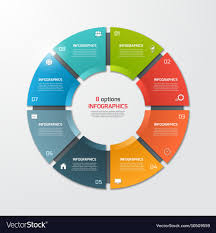 Pie Chart Infographic Template 8 Options