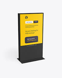 Includes billboard mockups, sign mockups, bus stop mockups and much more. Led Display Stand Mockup In Indoor Advertising Mockups On Yellow Images Object Mockups