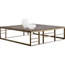 Crafted from a natural concrete mix, each piece will look different. Sunpan Modern Coffee Table