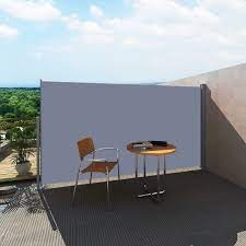 New Patio Retractable Side Awning 160 X 300cm Grey Outdoor Garden Sunshade Ebay Patio Awning Shade Custom Awnings