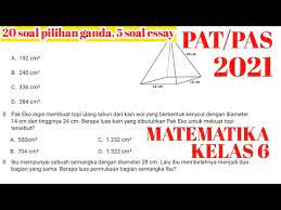 Kbm mtk kelas 6 semester 2 revisi 2018. Pas Pat Tahun 2021 Matematika Kelas 6 Sd Semester 2 Youtube