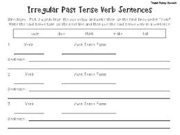 Regular And Irregular Verb Worksheets Freebie