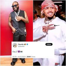 JUST IN ‼️Davido has just landed in South Africa for Chris Brown's show at  the 94,000+ capacity FNB Stadium in Johannesburg tonight! Davido is the  only African artist invited directly by Chris