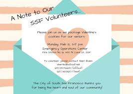 Some of the technologies we use are necessary for critical functions like security and site integrity, account authentication, security and privacy. Calling All Volunteers Valetine S Cookie Packaging On Monday Feb 12 3 5 P M Everything South City