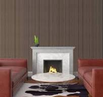 American Natural Walnut Acoustic Slat Wood Wall Panel | Black Felt Small  46.85" x 25.20"