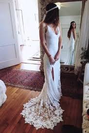 Romantic Boho Backless Lace Mermaid Elegant Ivory Wedding Dress Pw151 Boho Wedding Dress Backless Backless Lace Wedding Dress Wedding Dresses
