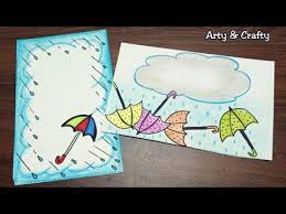 Rainy Border Easy Border Design On Paper Border Design For Project Front Page By Arty Crafty Colorful Borders Design Border Design Borders For Paper Hand drawn neon border simple border fashion border hd free button border. easy border design on paper