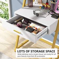 Maybe you would like to learn more about one of these? Makeup Vanity Dressing Table With 9 Lights And 2 Drawers For Women Girls Make Up Vanity Dresser Desk For Bedroom Tribesigns Vanity Table With Lighted Mirror White Gold Frame Vanities Vanity Benches