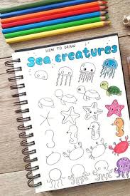 25 Best Step By Step Ocean Doodles For Bullet Journals Crazy Laura Easy Doodle Art Doodle Art Journals Bullet Journal Art