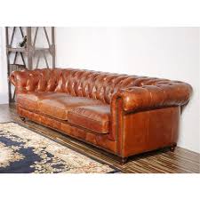 Pasargad Home Genuine Leather Chester Bay Tufted Sofa Chairish Tufted Leather Sofa Leather Chesterfield Leather Chesterfield Sofa