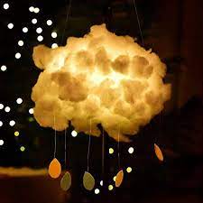 Amazon Com Mobestech Diy Cotton Cloud Light Creative Handmade Cloud Lamp Floating Clouds Night Light For Baby Kids Bedroom Decoration Christmas Gift Tools Home Improvement