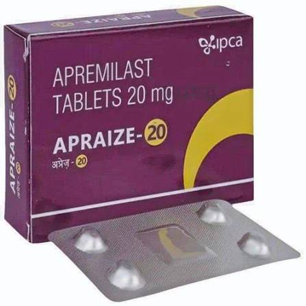 Apremilast 20mg Tablets at ₹ 117/strip | सोरायसिस मेडिसिन in Anjangaon | ID: 2857747694333