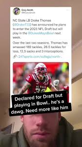 Drake Thomas: A Rising Star in ACC Football