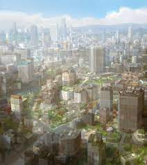 極速快車手drift city online urban landscape anime background city