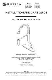 Most glacier bay faucets are manufactured by globe union industrial faucet company of canada , china, and elsewhere. Glacier Bay Fp4af263ss Fp4af263cp Fp4af263bl Installation Guide Manualzz