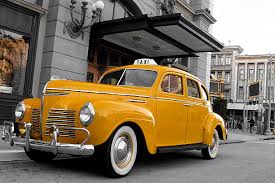 Image result for Taxi Cab Federal Yellow 1956 Taxi
