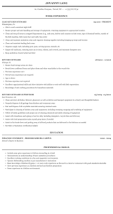 It includes areas such as dining room, quick service, crew dining, beverage, galley, hotel stores, housekeeping, merchandise, guest services, hotel administration and finance. Kitchen Steward Resume Sample Mintresume