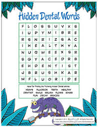 On the internet printable dental puzzles are a few from the most enjoyable things which you should use to pass time, but they are also excellent for taking an lively role within your puzzle fixing. Fun Activity Sheets About Your Teeth For Kids Dentists4kids Com