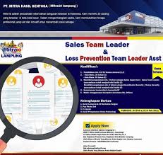 Entah itu, sebagai supervisor produksi, sales, restoran, dan sebagainya. Team Leader Mitra10 Bandar Lampung Uptd Blk Bandar Lampung Dinas Tenaga Kerja Provinsi Lampung