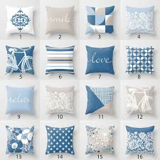 You'll receive email and feed alerts when new items arrive. Beige Blue White Throw Pillow Mix And Match Indoor Outdoor Etsy In 2021 White Throw Pillows Pillow Mixing Throw Pillows