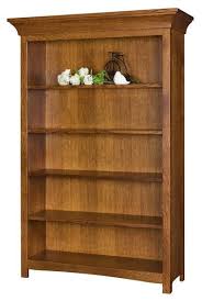 Amish Bridgestone Bookcase Wood Bookcase Amish Furniture Display Bookcase