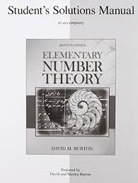 Student S Solutions Manual Elementary Number Theory Pdf Download By David Burton Retaltitet