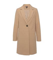 This camel coat is made with ponte, not wool. 42 Of The Best Camel Coats To Buy Now