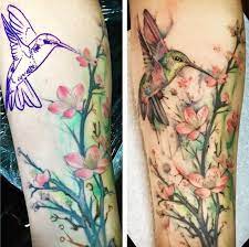 But The Addition Of The Stunning Hummingbird Along With The Added Watercolor Effects Made This Tattoo Into A Work Of A Locket Tattoos Tattoos Body Art Tattoos