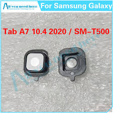 Samsung Galaxy Tab için A7 10.4 2020 SM-T500 T500 arka cam arka kamera  harici Lens cam onarım parçaları değiştirme - AliExpress