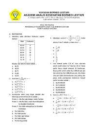 Persiapkan diri menjawab soal tes, seleksi, ujian dan rekrutmen dengan latihan soal jawaban berikut ini, semoga bermanfaat, let's check these out! Contoh Soal Tes Masuk Akademi Farmasi Contoh Soal Terbaru Cute766