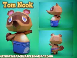 Paperkraft Net Free Papercraft Paper Model Papertoy Animal Crossing Tom Nook Animal Crossing Animal Crossing Characters