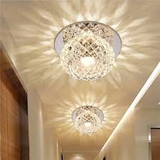 1pc Small Modern Crystal Led Ceiling Light Fixture Mounted Led Ceiling Lights Home Hall Walkway Ceiling Lights Modern Ceiling Light Led Ceiling Light Fixtures