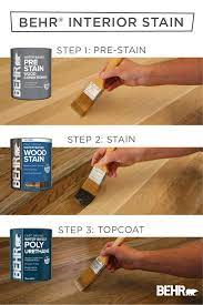 Staining Wood Interior Stain Behr