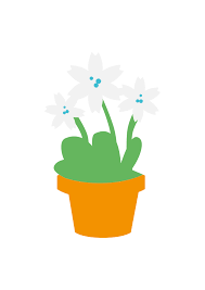 White Bloom Flower In Pot Clipart Free Svg File In 2020 Free Clip Art Free Svg Clip Art