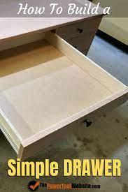 Build A Simple Drawer Woodworking Furniture Plans Desk With Drawers Diy Drawers