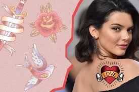 Both of them were done with white ink, and one is matching with model bff. Kendall Jenner Says She Got Her Lip Tattoo While Drunk Style Living
