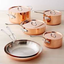 Mauviel Copper Triply 10 Piece Cookware Set Mauviel Copper Kitchen Cookware Set