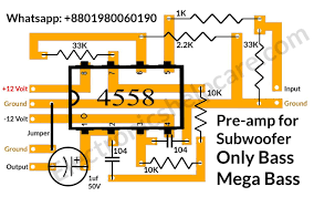 Tl072 dapat bekerja mulai 7vdc hingga maksimal 15vdc. Subwoofer Circuit Diagram Electronics Help Care Circuit Diagram Electronic Circuit Projects Electrical Circuit Diagram