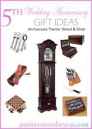 The perfect gift for a special anniversary! 5th Anniversary Fifth Wedding Anniversary Gift Ideas