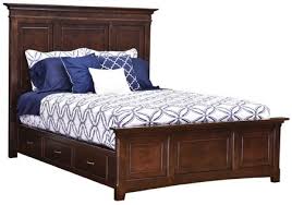 Anderson Platform Bed Solid Wood Amish Furniture Master Bedroom Furniture Furniture Simple Room