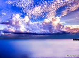 Puffy White Clouds Over Ocean Sky Nature Background Wallpapers On Desktop Nexus Beautiful Nature Wallpaper Beautiful Scenery Wallpaper Widescreen Wallpaper