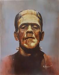 Hey, everybody! I'm glad to be a part of the group and I thought I'd share  my horror pyrography and paintings with you (aka my creepy clout haha)!  😌👌💯