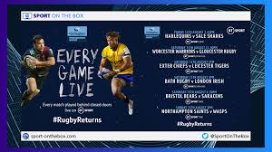 Gallagher Premiership Restart Every Match Live On Bt Sport Sport On The Box